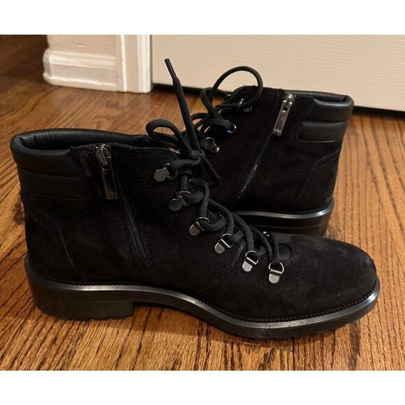 NEW Aquatalia | Liviana Hiker Bootie Black Suede Sz 11‎ - Picture 3 of 8